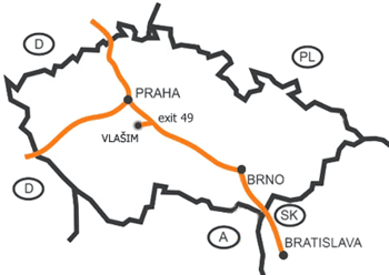 Mapa-Česká republikabr